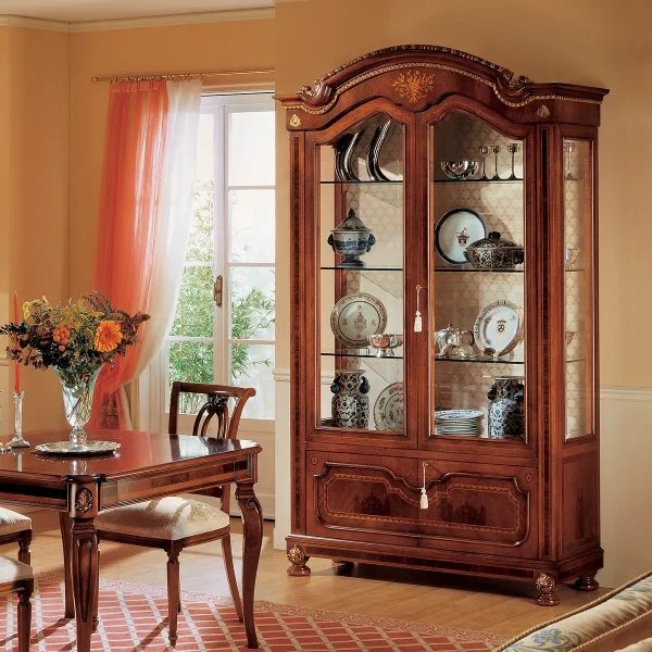 Granducato display cabinet 2 doors made in italy su misura