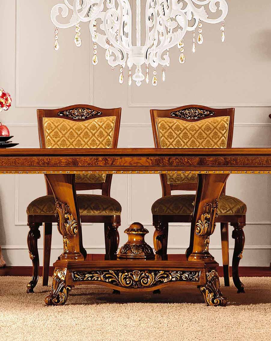 sedia elegante di lusso in legno in stile classico