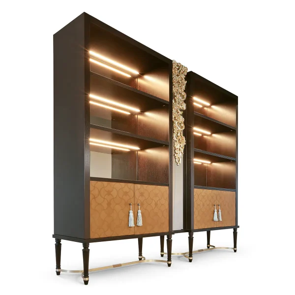 Bookcase made in italy su misura
