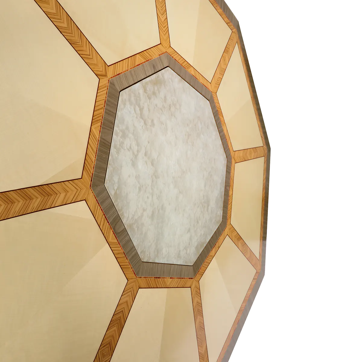 Octagonal table made in italy su misura 3