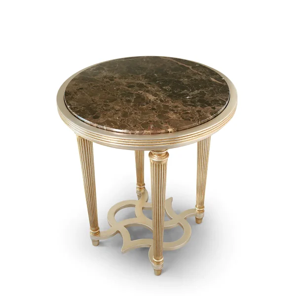 Flora round coffee table made in italy su misura