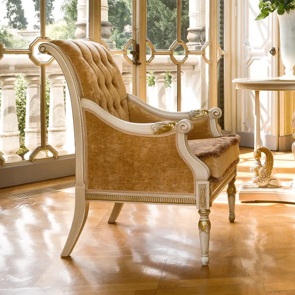 Prestige bergere armchair made in italy su misura