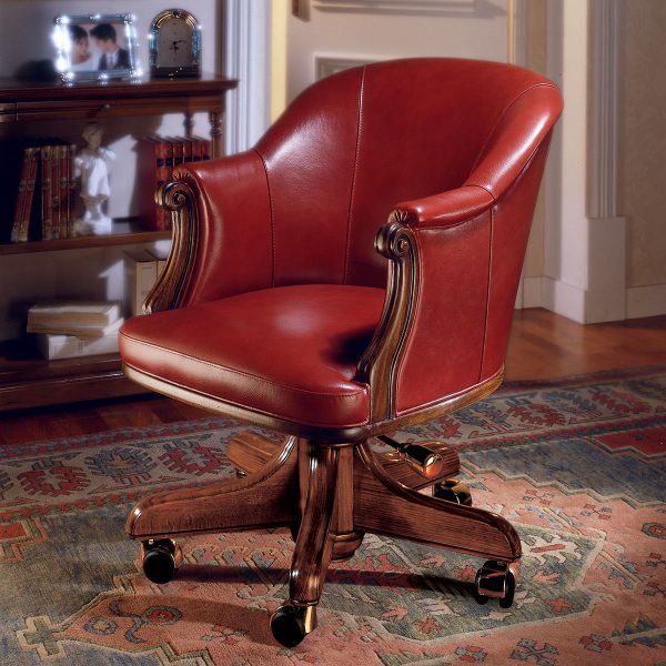 Office armchair “LINCOLN” made in italy su misura 2