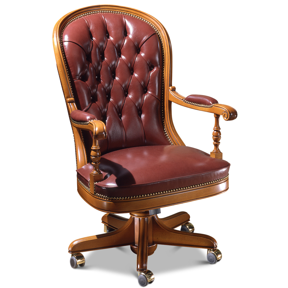 Office armchair “WASHINGTON” made in italy su misura