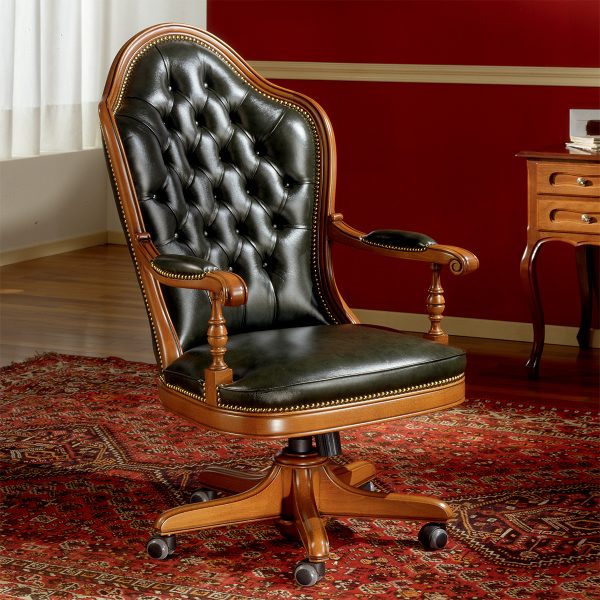 Office armchair “JEFFERSON” made in italy su misura 2