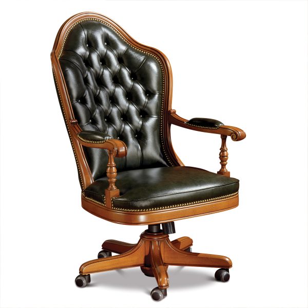 Office armchair “JEFFERSON” made in italy su misura