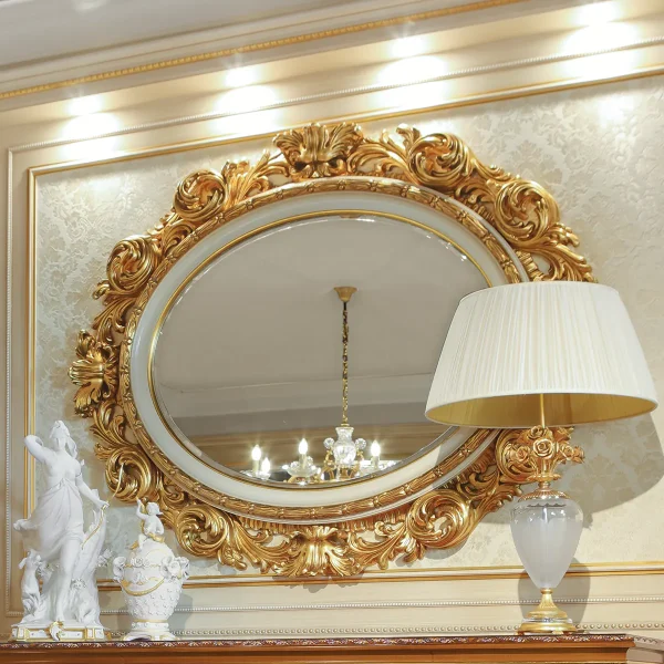 Carmen oval mirror made in italy su misura