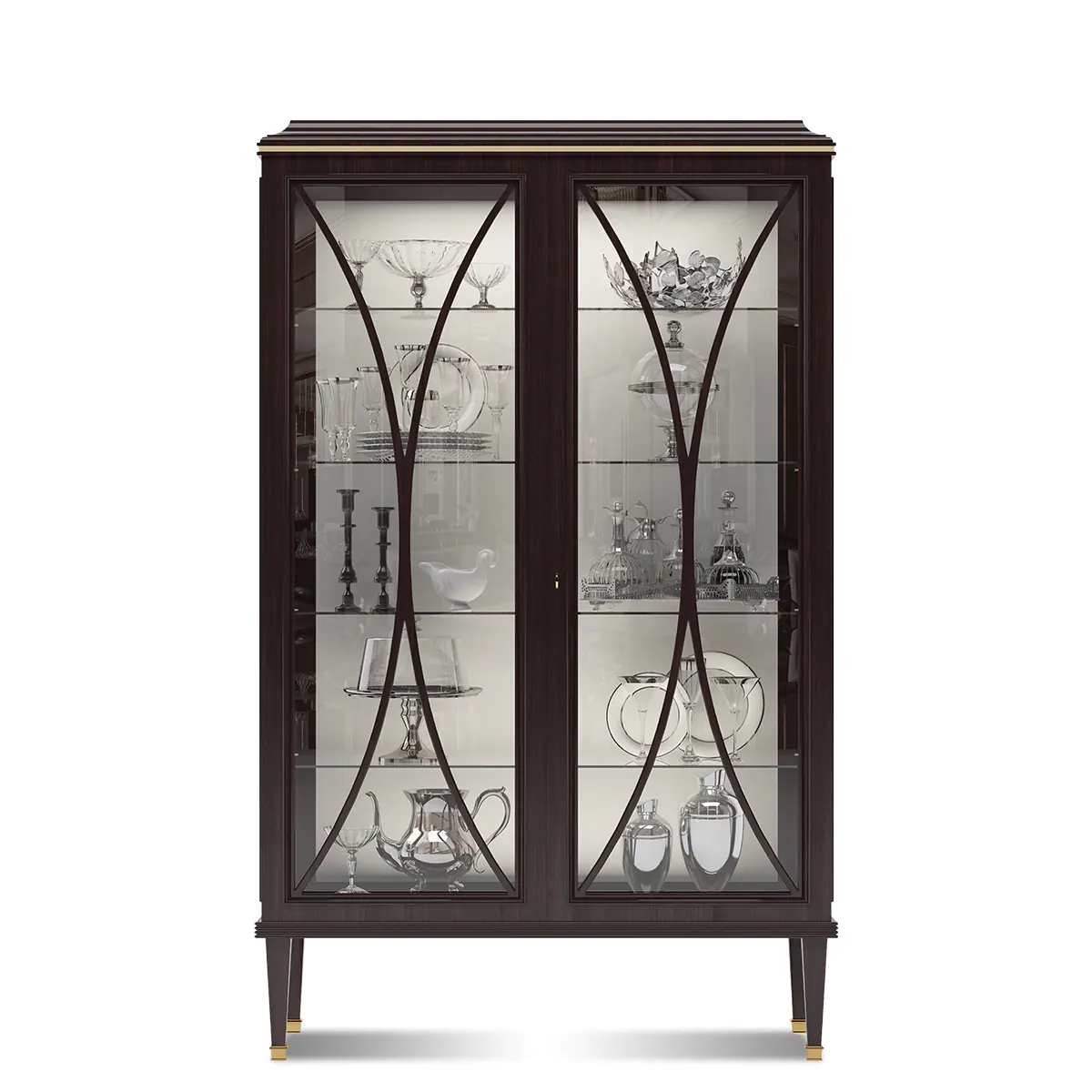 Display cabinet 2 doors made in italy su misura 5