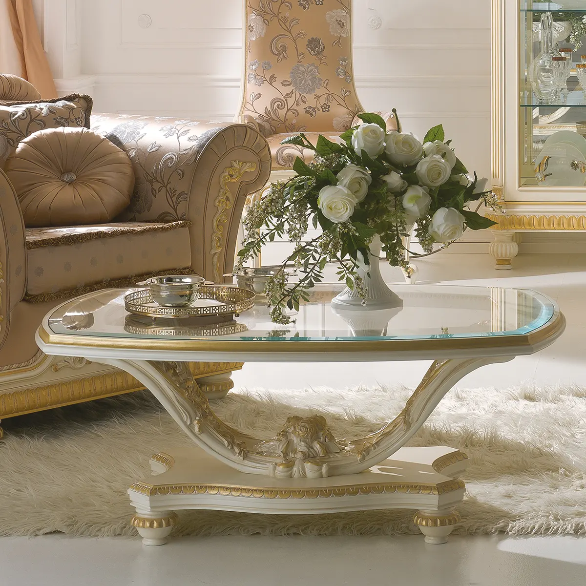 Oval coffee table – pedestal ‘Special’ made in italy su misura 2