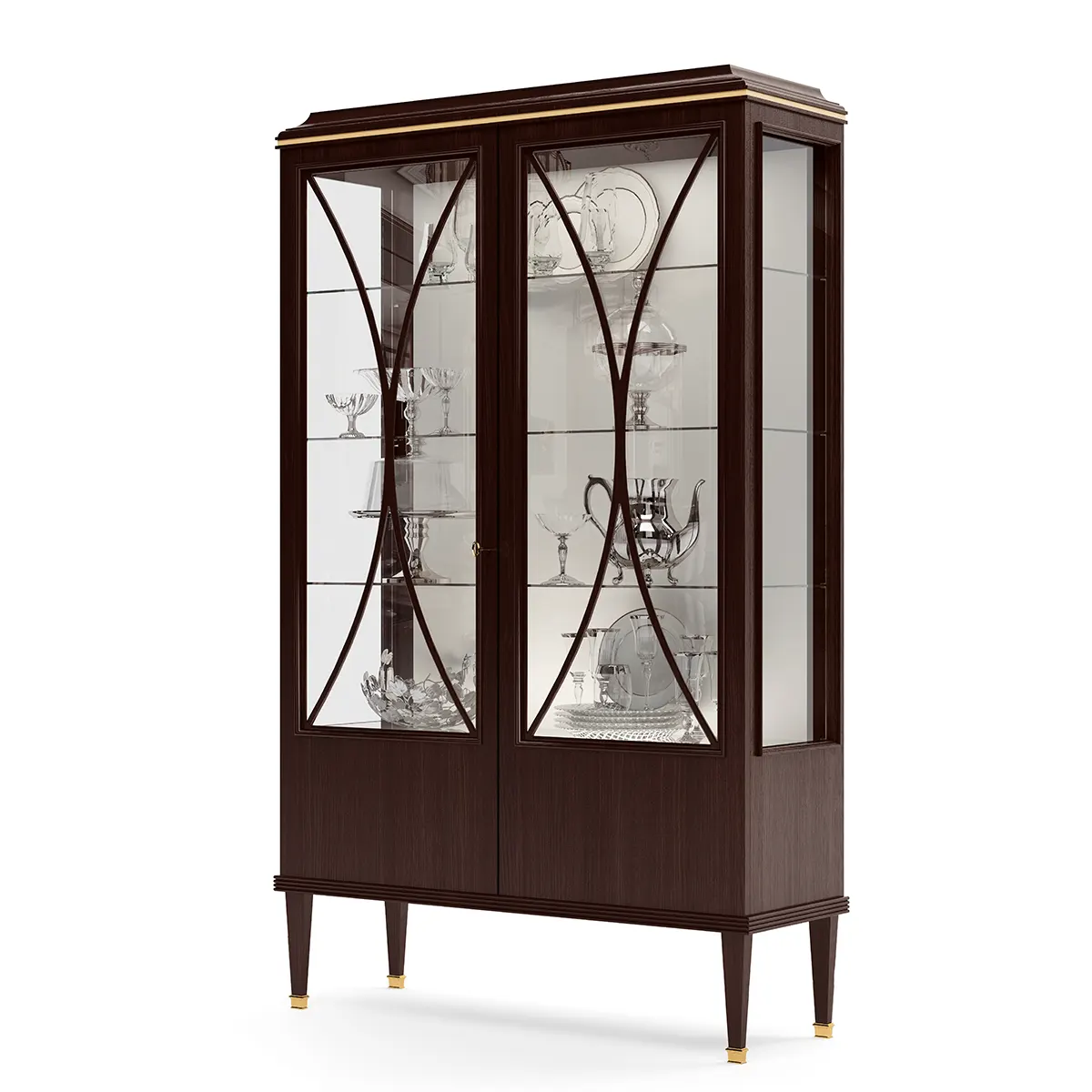 Display cabinet 2 doors made in italy su misura 6