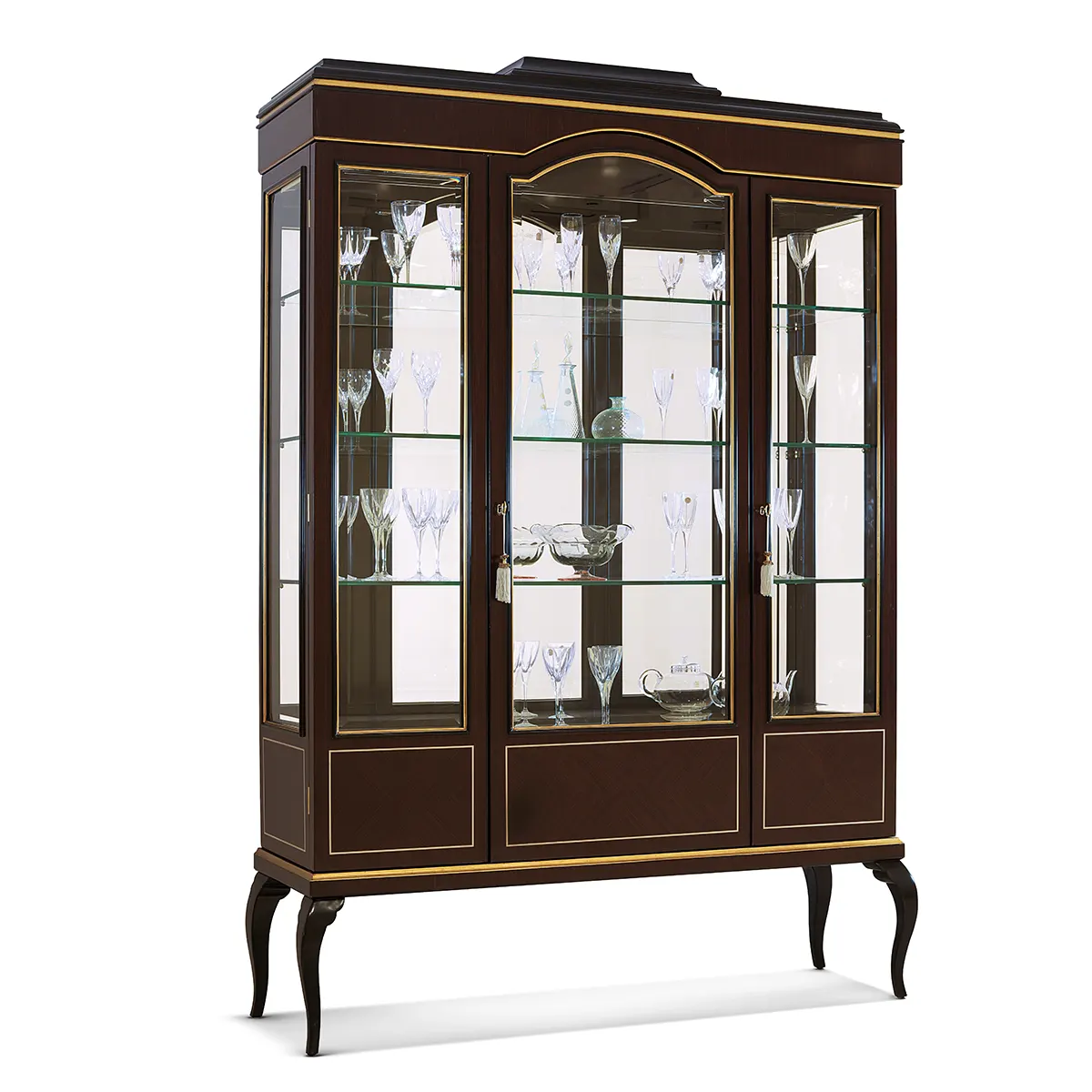 Display cabinet 3 doors made in italy su misura 4