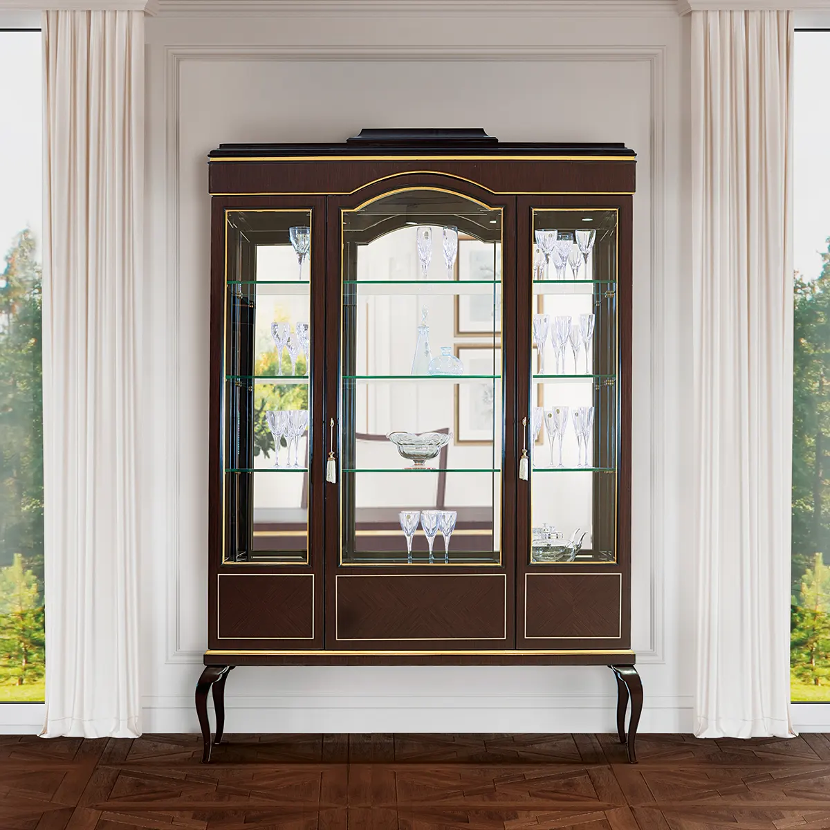Display cabinet 3 doors made in italy su misura 2