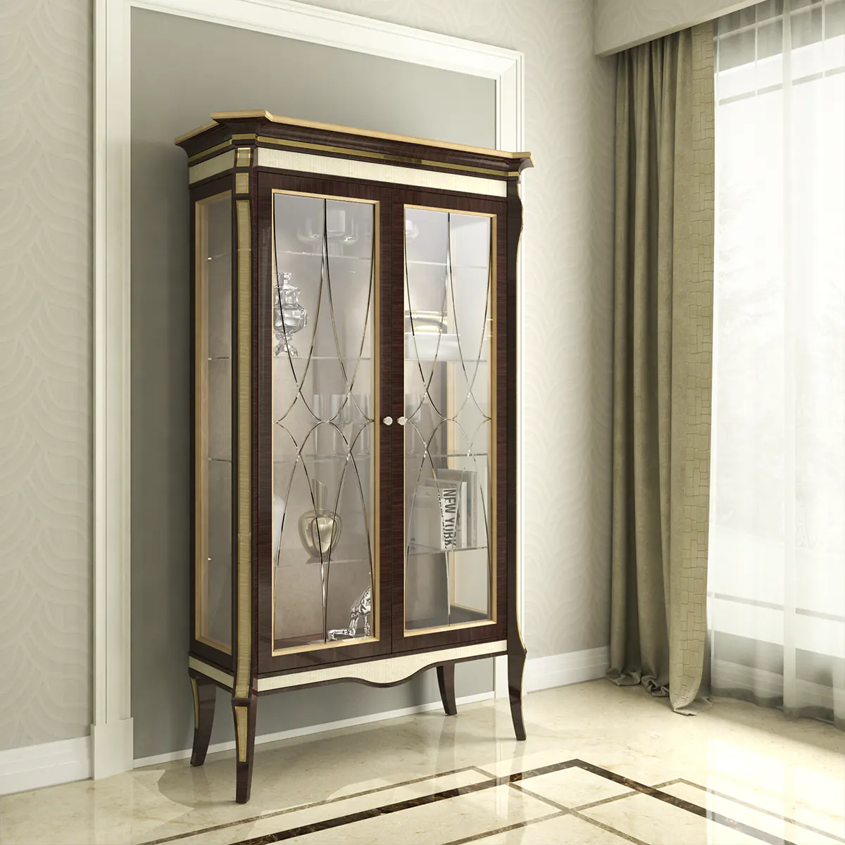 Monte Carlo LUX display cabinet 2 doors