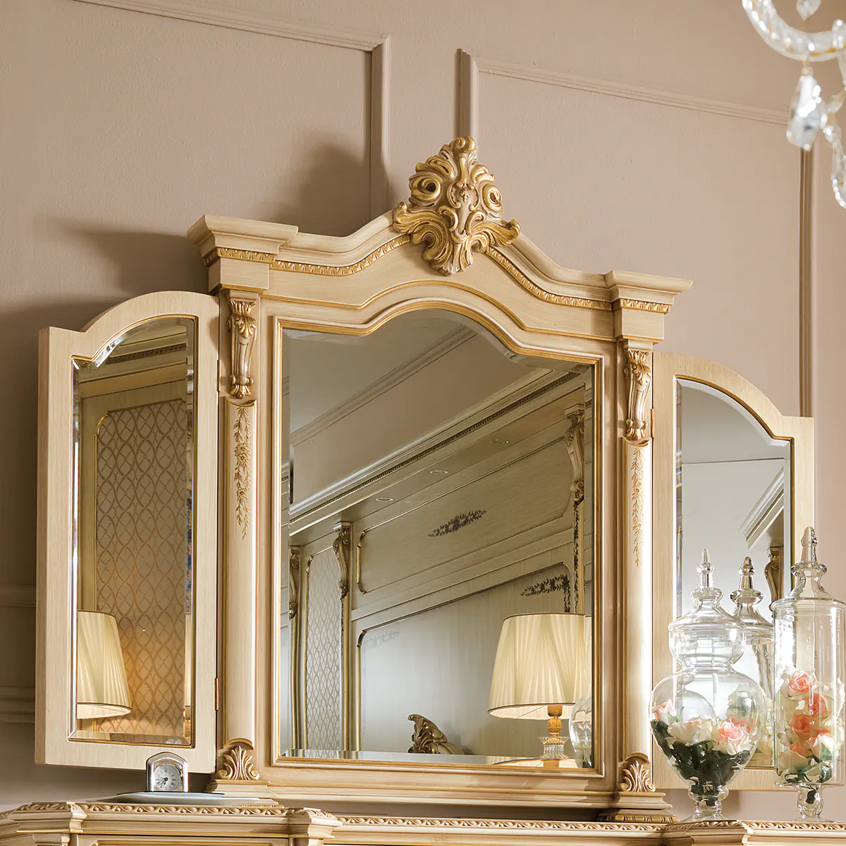 Three view mirror made in italy su misura