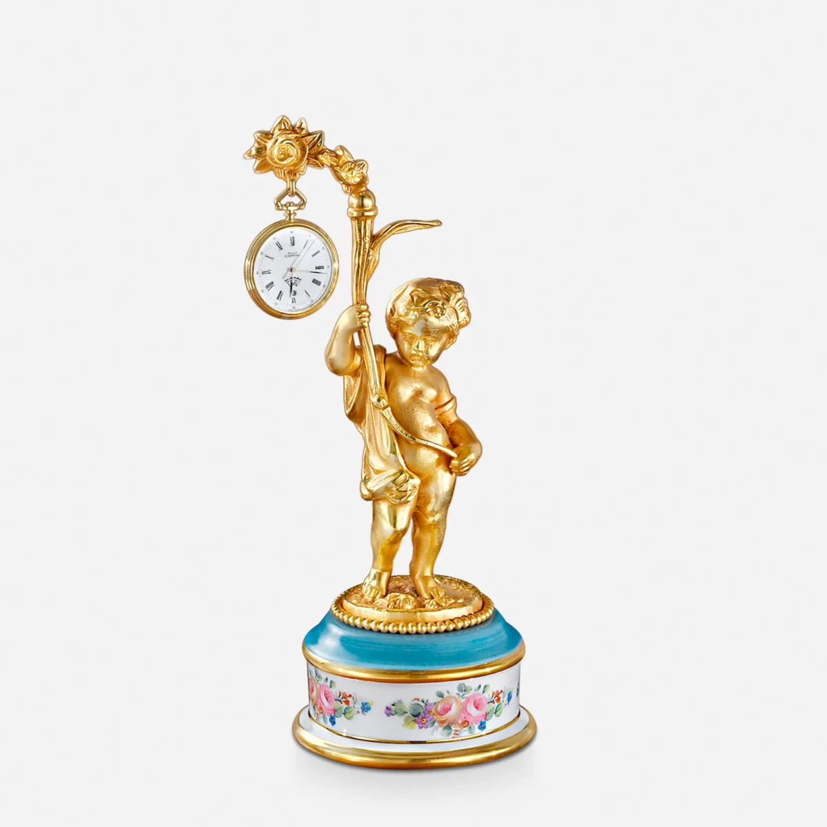 Clock with angel