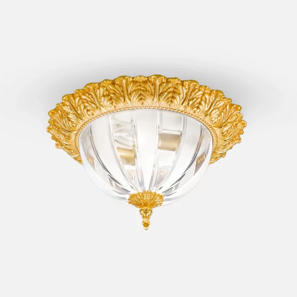 Ceiling lamp with crystal made in italy su misura