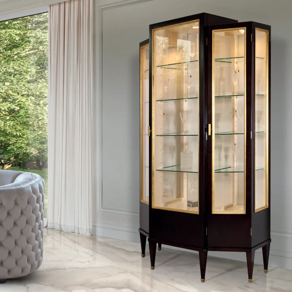 Chanel display cabinet 3 doors made in italy su misura 2