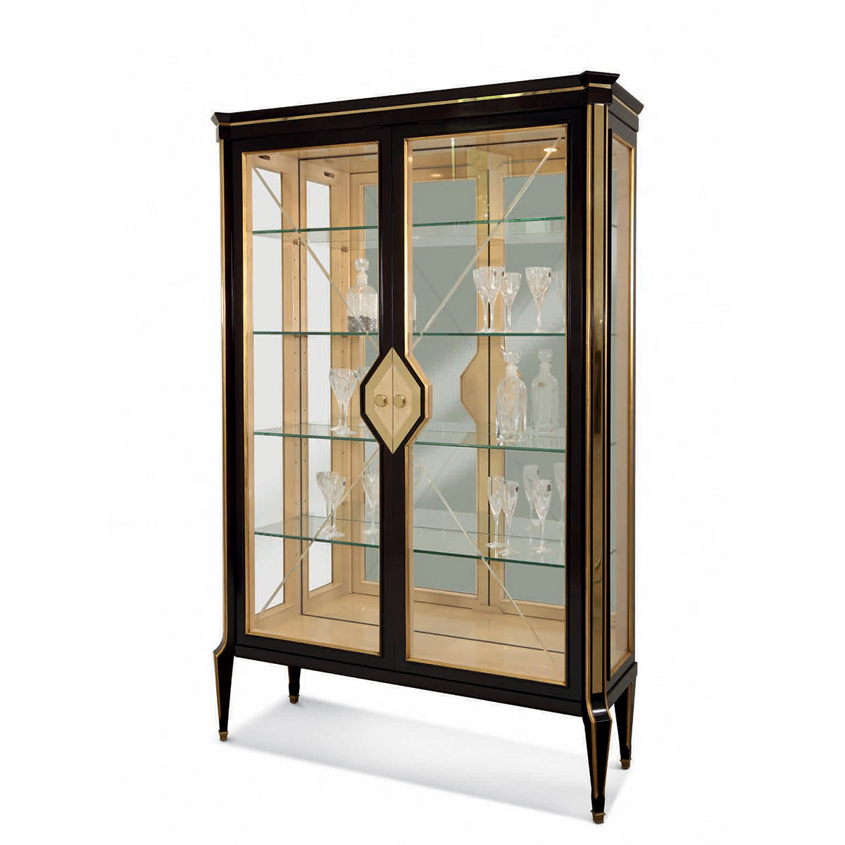 Display cabinet 2 doors made in italy su misura