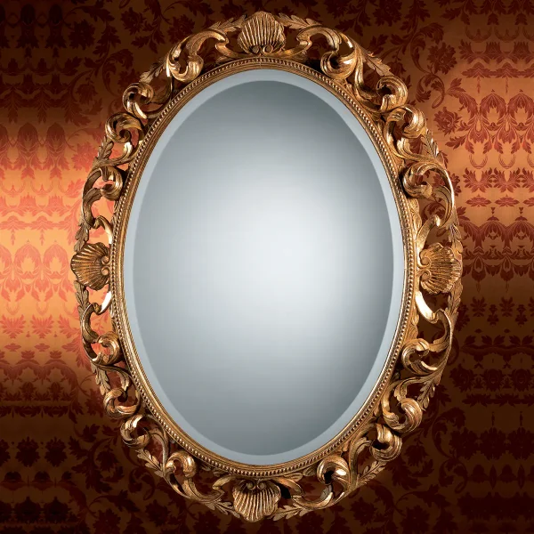 Louvre oval mirror made in italy su misura