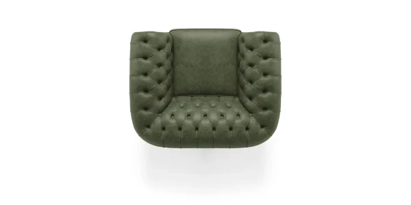 Chesterfield leather chair made in italy su misura 2