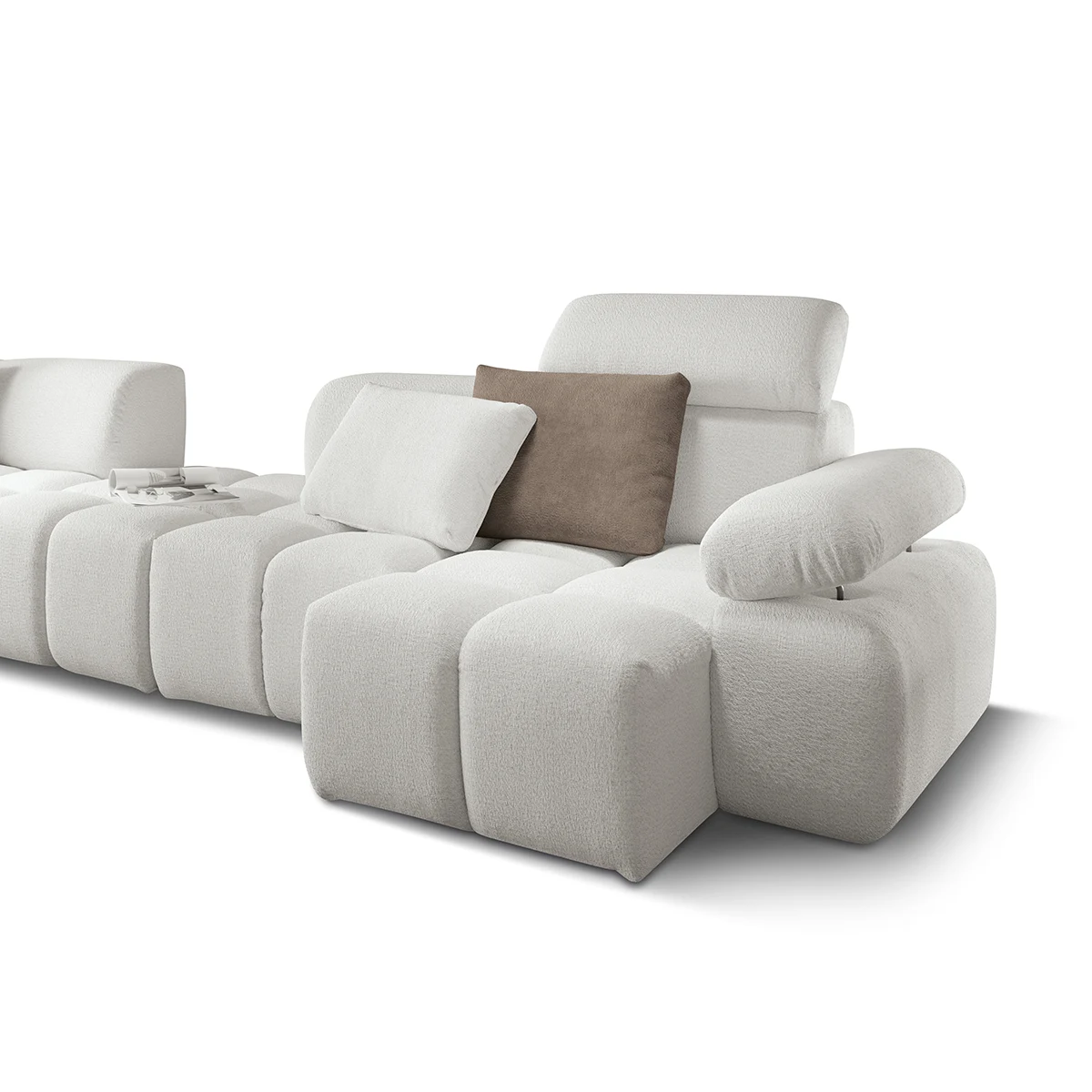 Soft sectional sofa system