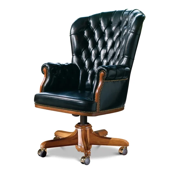 Office armchair “CLINTON” made in italy su misura 3